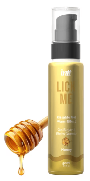 Оральний лубрикант INTT COSMETICS Lick Me Kissable Gel, з ефектом нагріву, аромат меду, 50 мл 68-LCK0001 фото