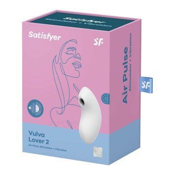 Вакуумний вібратор Vulva Lover 2 white 73-4018638 фото