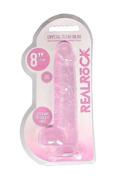 Фалоімітатор Realistic Dildo with Balls Pink 8/20 см 36-REA092PNK фото