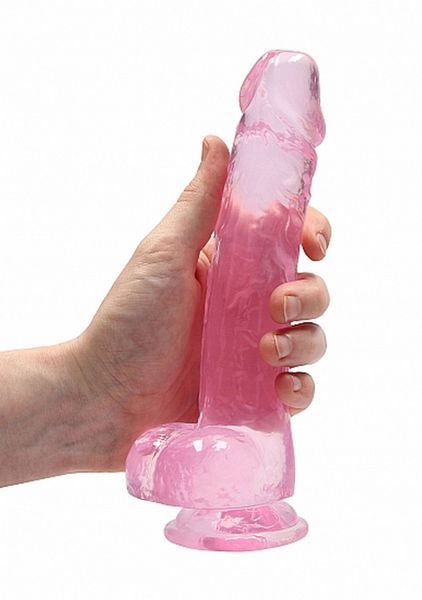 Фалоімітатор Realistic Dildo with Balls Pink 8/20 см 36-REA092PNK фото