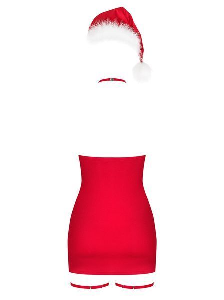 Сорочка Obsessive Kissmas chemise red S/M SX1156 фото Сорочка Obsessive Kissmas chemise red S/M SX1156 фото