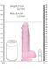 Фалоімітатор Realistic Dildo with Balls Pink 8/20 см 36-REA092PNK фото 3