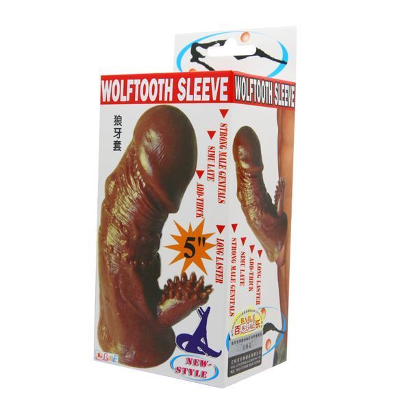 Насадка на член BAILE Wolftooth Sleeve BI-016001 фото