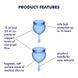 Менструальні чаші Feel Good Menstrual Cup dark blue 73-4002194 фото 6