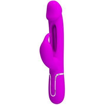 Вібратор PRETTY LOVE Kampas Rabbit 3 in 1,7 vibration functions 4 licking settings BW-500025 фото