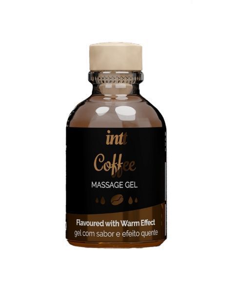 Оральний гель для масажу INTT COSMETICS Massage Gel, зі смаком кави, з ефектом тепла, 30 мл 68-MG0005 фото