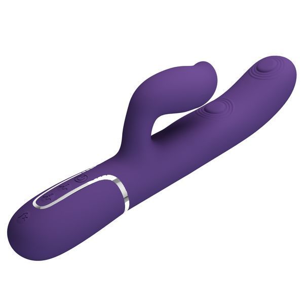 Вібратор PRETTY LOVE Gigi dark purple, 7 thumping functions 7 licking modes BW-500035-2 фото
