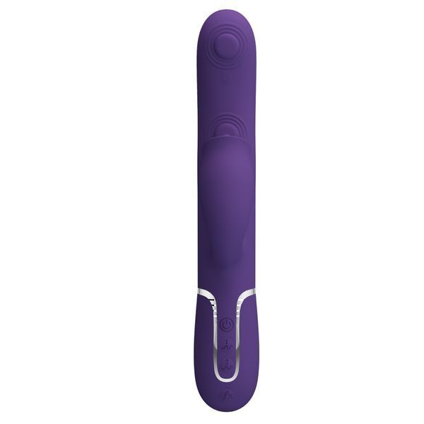 Вібратор PRETTY LOVE Gigi dark purple, 7 thumping functions 7 licking modes BW-500035-2 фото