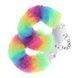 Пухнасті металеві наручники для рольових ігор Heavy-duty Fluffy Handcuffs - Multicolor 1 36-OU1046MUL1 фото 1