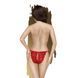 Открытые стринги Penthouse Too Hot To Be Real, кружевные, на шнуровке, красные, L/XL 18-4016047 фото 3