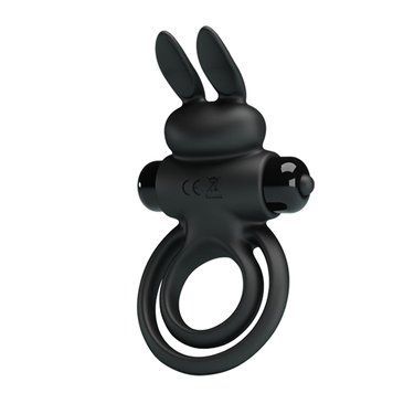 Ерекційне віброкільце PRETTY LOVE VIBRANT PENIS RING III Black BI-210206 фото