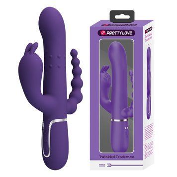 Вібратор PRETTY LOVE Cammy Dark Purple, Twinkled Tenderness, 7 thumping functions 7 vibration functi BW-500036-2 фото