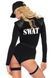 Костюм еротичних спецсил Leg Avenue SWAT Team Babe M, боді, пояс, підв&rsquo;язки, іграшкова рація, кепка SO8545 фото 2