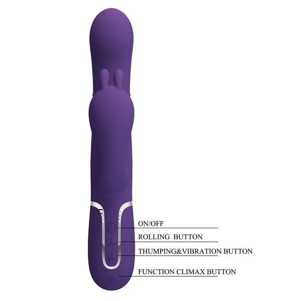 Вібратор PRETTY LOVE Cammy Dark Purple, Twinkled Tenderness, 7 thumping functions 7 vibration functi BW-500036-2 фото
