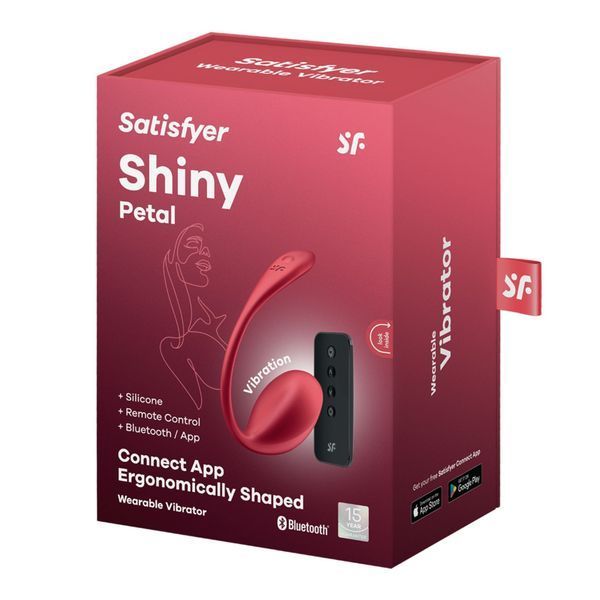 Вібростимулятор Shiny Petal red Connect App 73-4002675 фото
