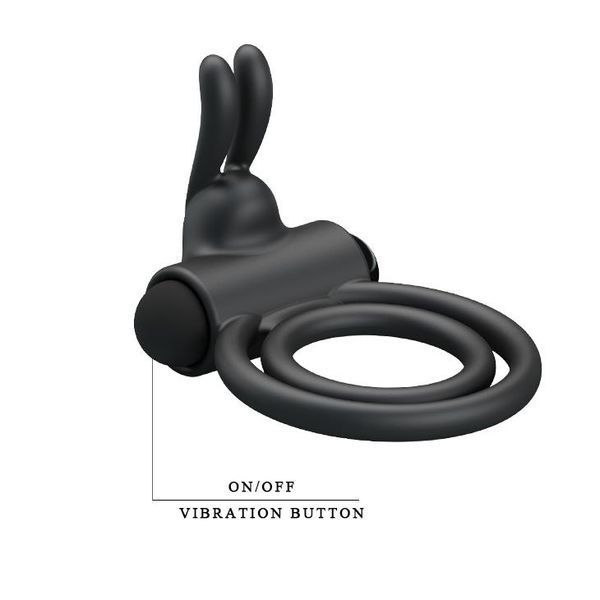 Ерекційне кільце з вібрацією Pretty Love osmond Vibrating BI-210169 фото