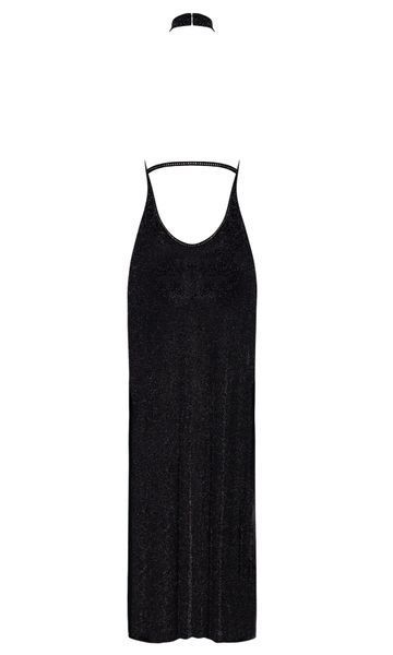Сукня Noir Handmade F372 Onyx Twin-slit Long dress L SX4111 фото