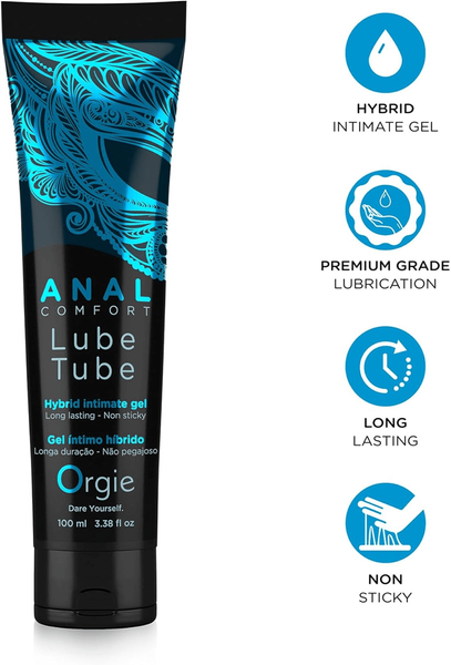 Анальный лубрикант ORGIE Lube Tube Anal Comfort, гибридный, на водно-силиконовой основе, 100 мл 69-21142 фото