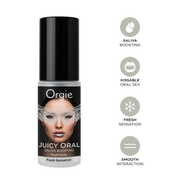 Спрей для ротової порожнини зі смаком м'яти JUICY ORAL - SALIVA BOOSTING Mouth Spray - 15 ML 69-88110 фото