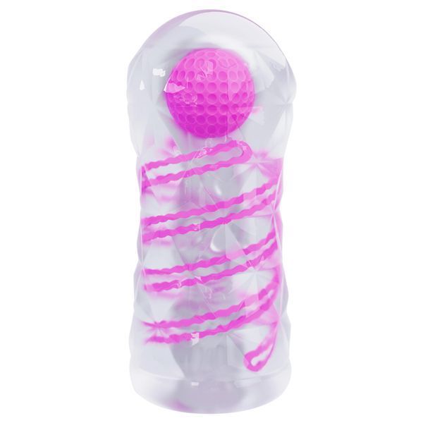 Прозорий мастурбатор вагіна PRETTY LOVE - Transparent masturbator,TPR pink BM-009229N-1 фото