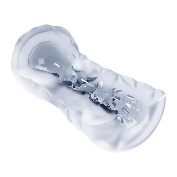 Прозорий мастурбатор вагіна PRETTY LOVE - Transparent masturbator,TPR pink BM-009229N-1 фото