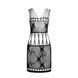 Бодістокінг мінісукня з метеликами Passion BS090 One Size black SO6388 фото 5