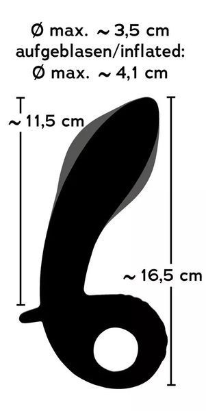 Вібратор для точки G ORION You2Toys Inflatable Vibrator Petit, надувний, синій 42-05500270000 фото