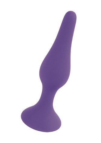 Анальна пробка BOSS SERIES Silicone, фіолетова, розмір Large 64-00090 фото