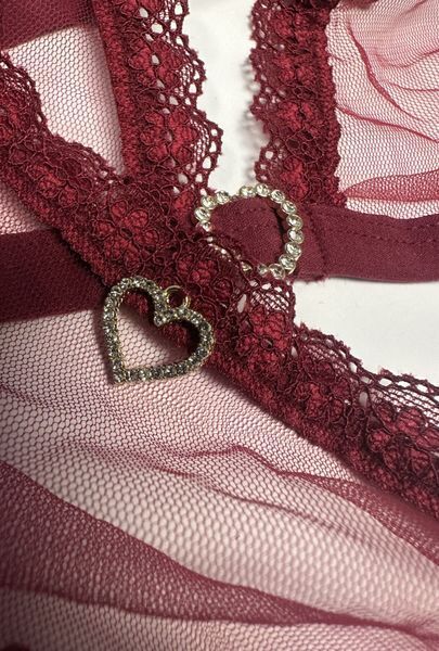 Комплект Passion BELISSANA SET burgundy XL SX2913 фото