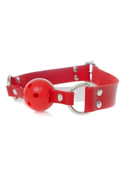 Кляп червоного кольору Knebel-Ball Gag - Fetish Boss Series 61-00034 фото
