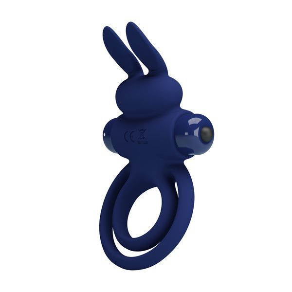 Ерекційне кільце з вібрацією PRETTY LOVE Powerful Ring, силікон BI-210206-3 фото