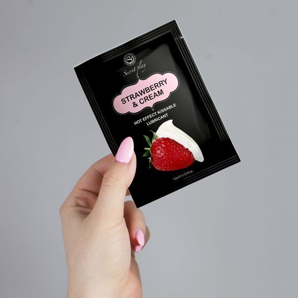 Лубрикант STRAWBERRY & CREAM HOT EFFECT LUBE, 10 ML 37-3610 фото