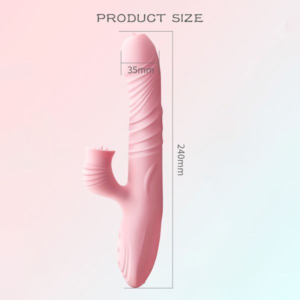 Вібратор для подвійної стимуляції Fanny Pink 26-00156 фото