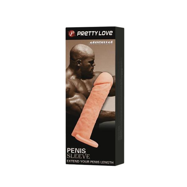 Насадка на пеніс PRETTY LOVE Penis Sleeve Medium, 15,5 см BI-026228 фото