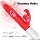 Вибратор-кролик BOSS SERIES Silicone Vibrator, с толчками и функцией флэппинга, силиконовый 63-00080 фото 8