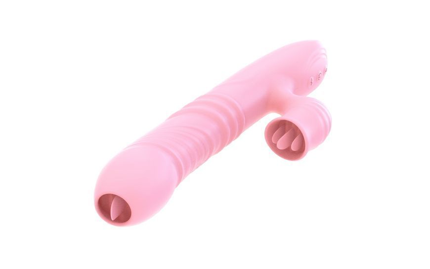 Вібратор для подвійної стимуляції Fanny Pink 26-00156 фото