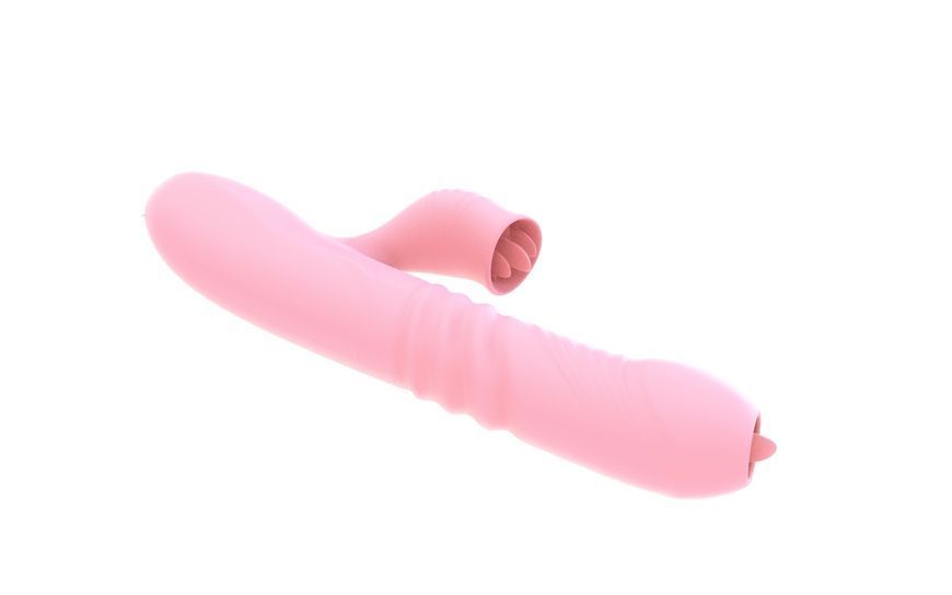 Вібратор для подвійної стимуляції Fanny Pink 26-00156 фото