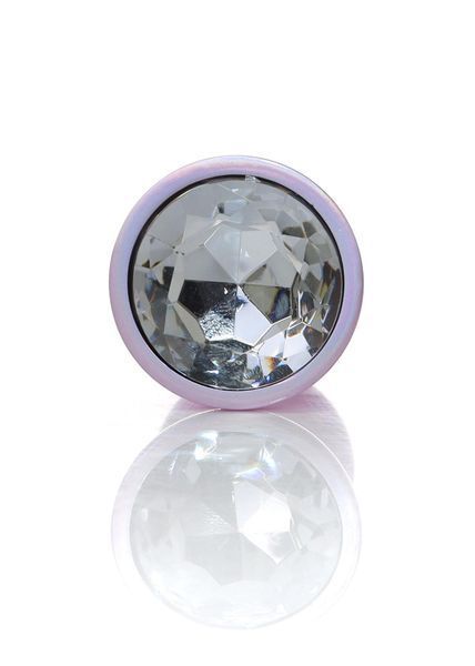 Анальная пробка BOSS SERIES Jewellery Pearl Pink PLUG, металлическая, розовая, 100 мм, L 64-00134 фото