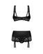 Комплект Obsessive Lecille 3-pcs crotchless set 2XL/3XL SX3108 фото 6
