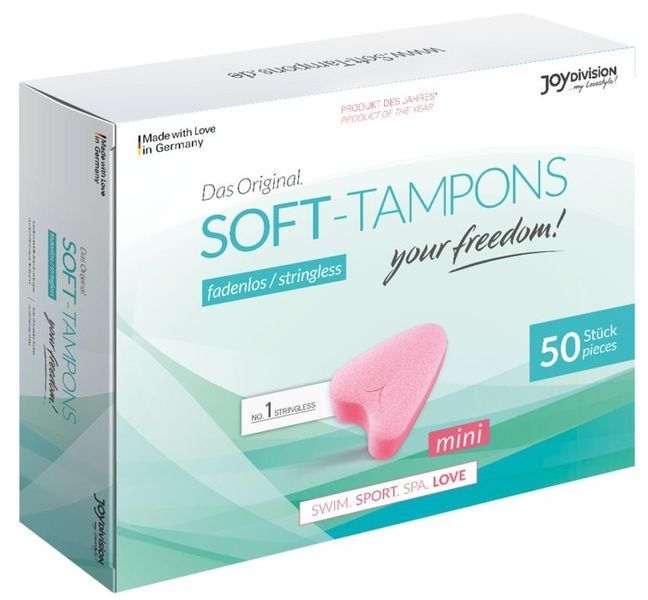 Тампоны JOYDIVISION Soft-Tampons mini, безворсовые, 50 шт. 48-12203 фото