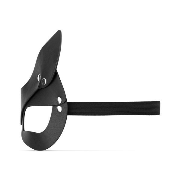 Маска кошечки Bedroom Fantasies Kitty, из экокожи, чёрная 55-BF055BLK фото