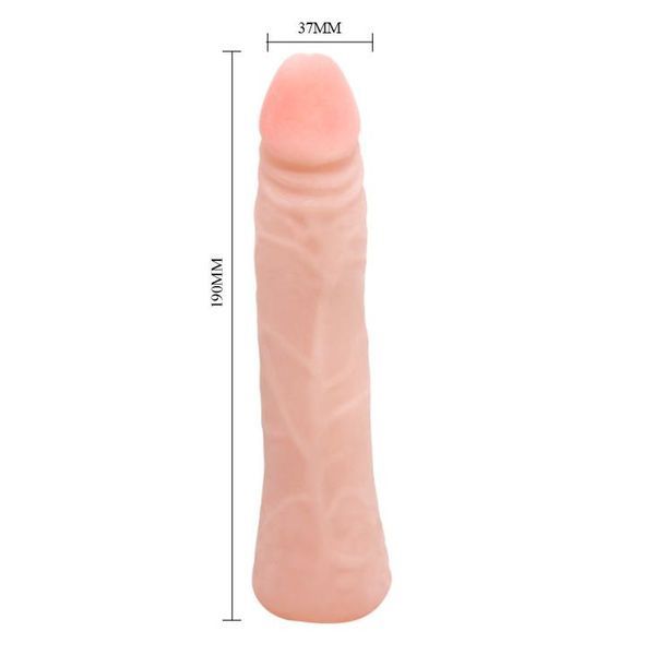 Фаллоимитатор BAILE SEXTOY Bendable, гибкий BW-007006G фото