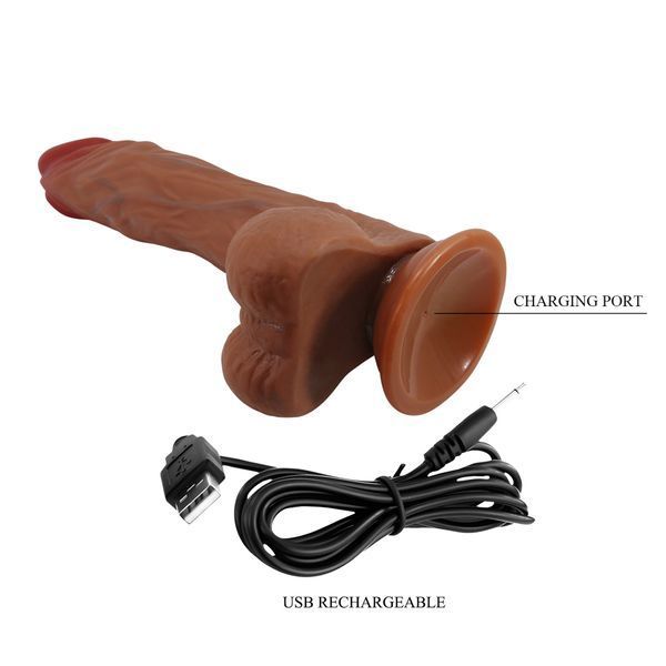 Фалоімітатор PRETTY LOVE - Calisto, TPR, 5 vibration functions 5 rotation functions 5 thrusting sett BW-008070EA фото