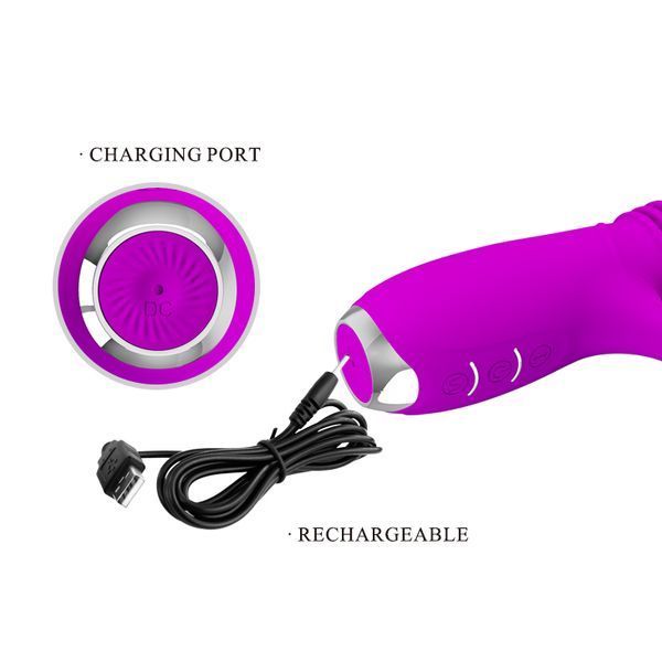 Вібратор Pretty Love Dorothy USB 3 Thrusting 12 Vibration BI-014713 фото