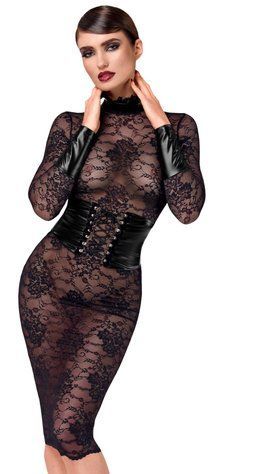 Сукня Noir Handmade F375 Noirelle Lace Corset Midi dress S SX4114 фото