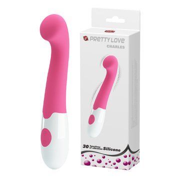 Вибратор для точки G PRETTY LOVE Charles, розовый, 17,2 см BI-014221 фото
