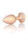 Анальная пробка BOSS SERIES Jewellery Pearl Gold Plug Clear, металлическая, прозрачная, S, золотой 64-00129 фото 5