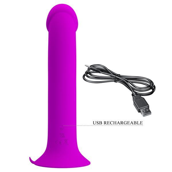 Вібратор PRETTY LOVE Murray PURPLE, 12 vibration functions 12 pulse wave settings Suction base BI-014952-1 фото Вібратор PRETTY LOVE Murray PURPLE, 12 vibration functions 12 pulse wave settings Suction base BI-014952-1 фото