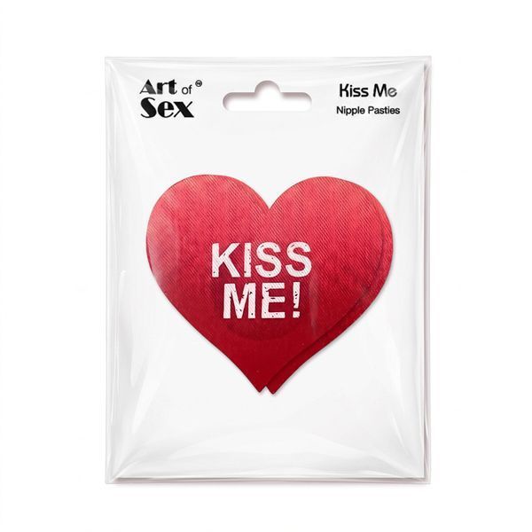 Пестис-сердечка Art of Sex - Kiss me, червоний SX4640 фото
