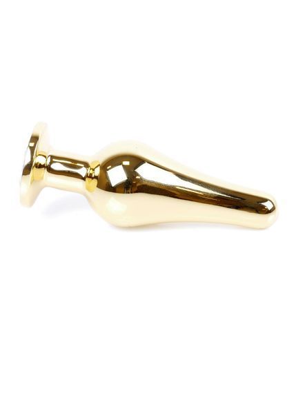 Анальная пробка BOSS SERIES HeavyFun Jawellery Gold, зелёная, 30 мм 64-00069 фото